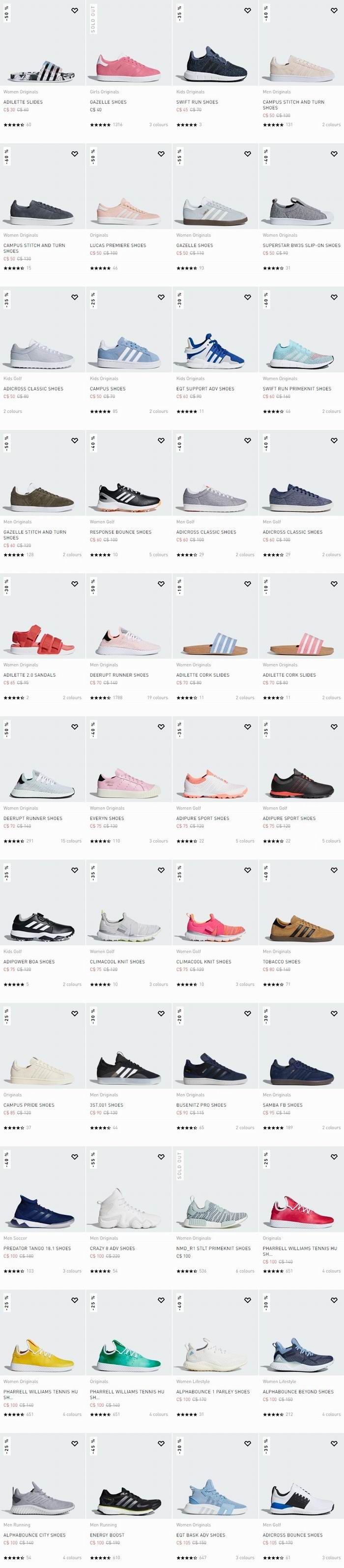 白菜价！Adidas 网购周：抢购区运动鞋、运动服等3.5折起，NMD、Ultraboost等正价商品6折！Outlet区3折起+额外5折！全场包邮！