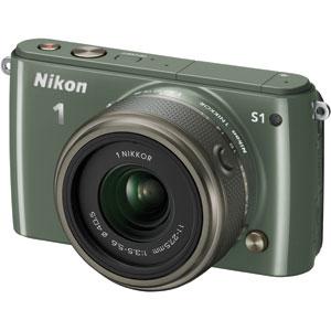 Nikon 1 S1 with 11-27.5mm尼康卡其色微单相机，可换镜头