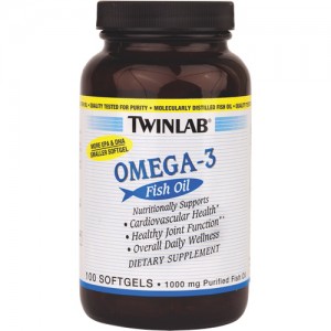 Twinlab Omega-3 深海鱼油100丸装