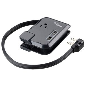 ENERGY EZGO 3 OUTLET TRAVEL STRIP WITH USB AND SURGE便携插线板