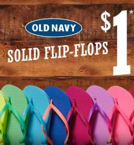 Old Navy 6月28日本周六Flip Flops人字拖凉鞋店内1元