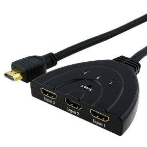 3-Port HDMI Switch Switcher Selector HDMI切换器三进一