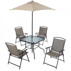 6 pc folding dining set庭院座椅