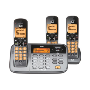 翻新BELL D1785-3T DECT 6.0 DIGITAL CORDLESS ANSWERING SYSTEM WITH KEYPAD BASE无绳电话