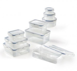 Lock&Lock 18-piece set气密式乐扣塑料保鲜盒18个