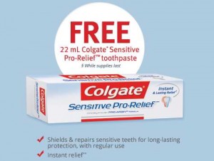 免费高露洁高效抗过敏牙膏试用装Colgate Sensitive Pro-Relief Toothpaste