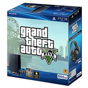 翻新PS3 500GB GRAND THEFT AUTO V HARDWARE BUNDLE