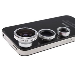 Detachable 3 in 1 Camera Lens Kit鱼眼广角微距磁吸式三合一手机镜头