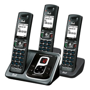 翻新BELL DECT 6.0 D2380-3 DIGITAL CORDLESS ANSWERING SYSTEM (3-HANDSET) 无绳电话