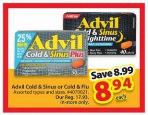 Advil两款感冒药折上折特卖