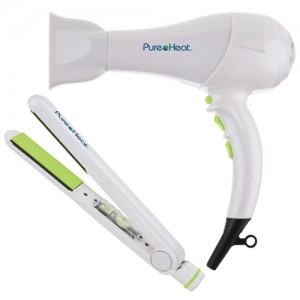 Pure Heat Breeze Hair Dryer and Earthstik Flat Iron电吹风直发器套装