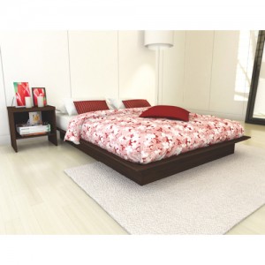 Sonax Plateau Contemporary Queen Bed - Maple Brown Queen床
