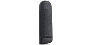 Belkin BV108050-06-BLK Surge Protector 8 Outlets w/ 2x USB Charging Ports插线板