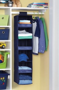 Your Zone Jr. 6 Shelf Closet Organizer blue
