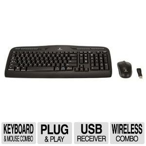 翻新Logitech MK320 Wireless Desktop - Wireless Keyboard & Mouse Combo键盘鼠标套装