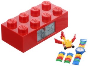 Lego Kid's 9009921 Red Brick Clock and Creator Watch Set