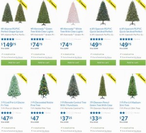 Walmart 11款半价清仓圣诞树现在全部2.5折了！