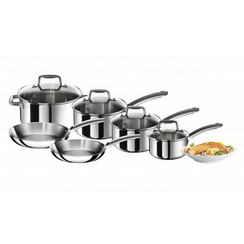T-Fal® Chef Series 10pc Cookware Set不锈钢炊具