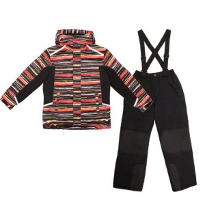 George Boys Two-Piece Snow Hoodie and Pants with Straps
