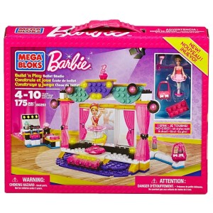 Mega Bloks - Barbie - Build 'n Play Ballet Studio芭比积木