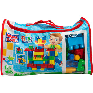 Mega Bloks First Builders Deluxe Building Bag两款积木(160-Piece)