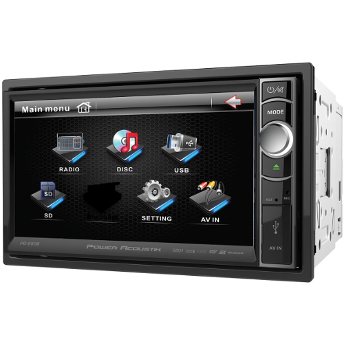 Power Acoustik PD-650 6.5" Motorized Double DIN Multimedia Source Unit车载多媒体播放器