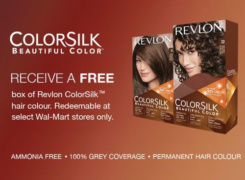 价值13.92元Revlon ColorSilk Beautiful Color染发剂免费提货券