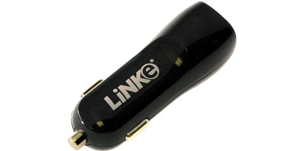Linke Dual USB Car Charger for Mobile Devices 双口车载充电器