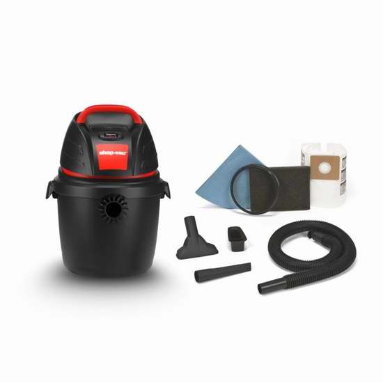 Shop-Vac 2.5-gal 2.5-Peak HP Wet/Dry Shop Vac 干湿吸尘器