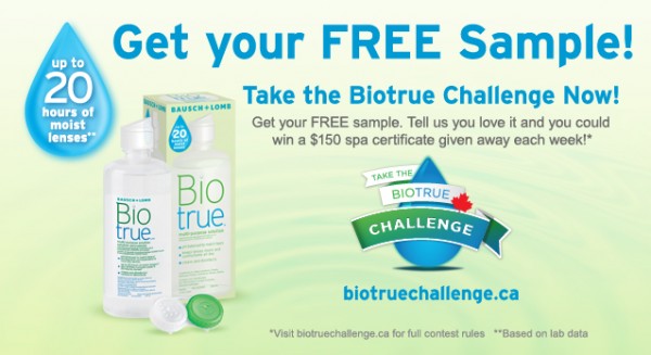 免费Biotrue隐形眼镜护理液试用品申请