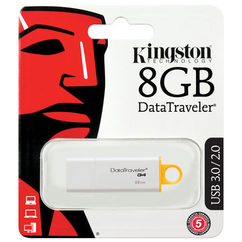 Kingston DataTraveler Generation 4 8GB USB Flash Drive USB 3.0 U盘