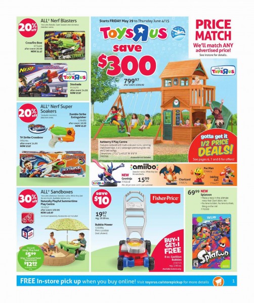 Toys R Us & Babies R Us本周（2015.5.29-2015.6.4）打折海报
