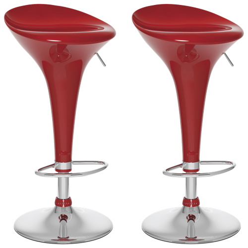 CorLiving Form Fitted Adjustable Bar Stools 吧椅（两只装，5色可选）