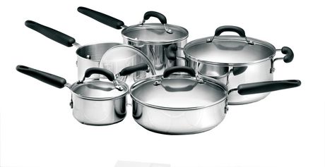 KITCHENAID STAINLESS STEEL 10PC SET不锈钢炊具套装