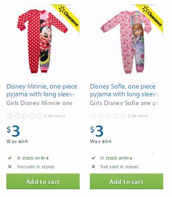 两款Disney婴幼儿睡衣3元清仓