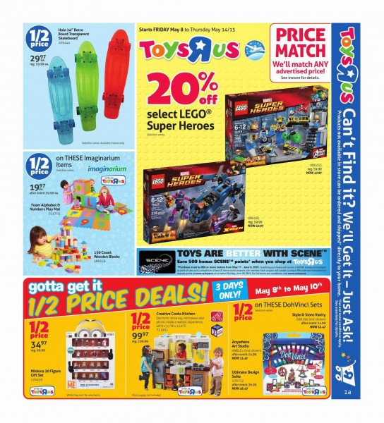 Toys R Us & Babies R Us本周（2015.5.8-2015.5.14）打折海报
