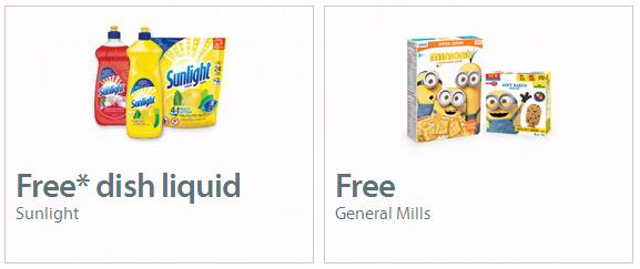 Walmart提供免费General Mills食品及洗碗液提货券