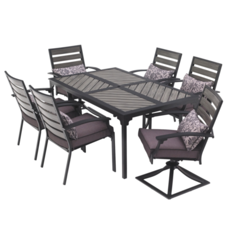 hometrends Maygrove 7-Piece Endurowood Dining Set室外餐桌椅7件套