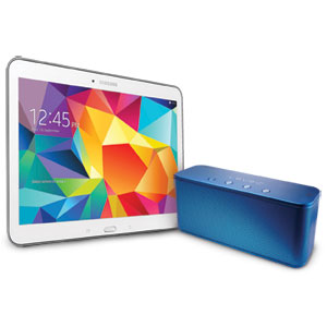 购买SAMSUNG GALAXY TAB 4 10.1" QUAD-CORE 16GB 平板电脑送价值百元三星便携蓝牙音箱