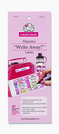 "Write Away!" Labels - Girl 女童防水标签