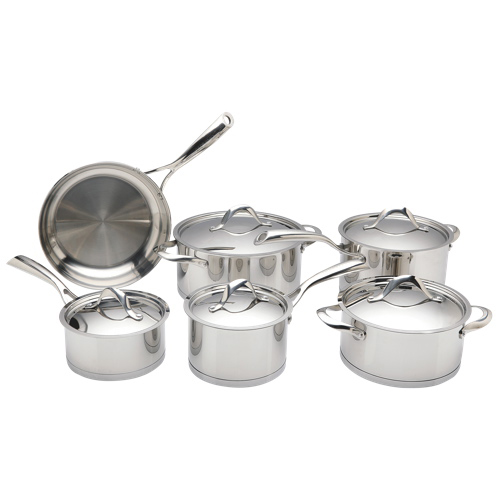 Paderno 11-Piece Muskoka Set - Stainless Steel不锈钢锅具11件套1.5折清仓