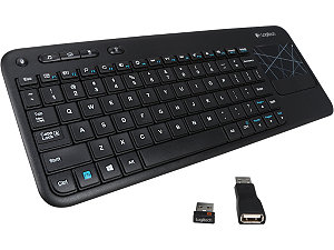 翻新Logitech K400 (920-003070) Black USB RF Wireless Standard Keyboard 无线触控式键盘，带触摸板，支持Android系统的智能电视及平板电脑