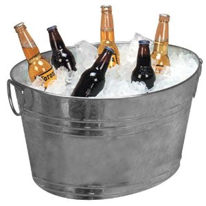 Home Trends Galvanized Party Tub, 16 inch 冰桶