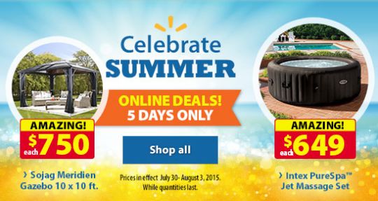 Walmart夏日特卖，精选11款商品3.9折起限时销售，仅限7月30日-8月3日