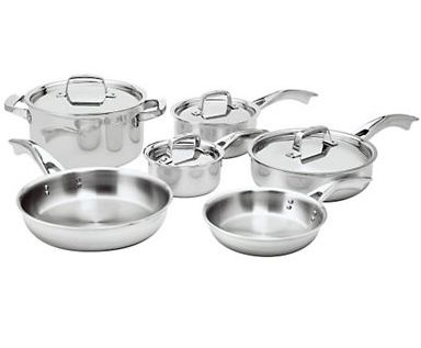 ZWILLING J.A.HENCKELS Truclad 10 Piece Cookware Set 双立人十件套炊具及3款双立人陶瓷涂层不粘底煎锅3.5折特卖