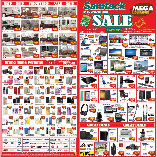 本周五开卖！Samtack Warehouse Sale返校季电脑、家电、家具、香水特卖会，全场2折起，8月21日-9月20日每个周末