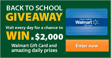 不需购物！Walmart登记email赢取2000元大奖，每日另抽取100-500元奖品，仅限8月11日-9月10日