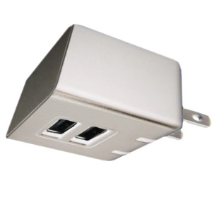 NEXXTECH DUAL USB AC CHARGER - WHITE 2.1A USB充电器，带两个高速充电口