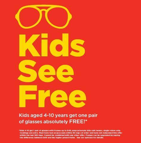 Loblaws Optical眼镜部免费向4-10岁儿童赠送眼镜，9月26日前有效！
