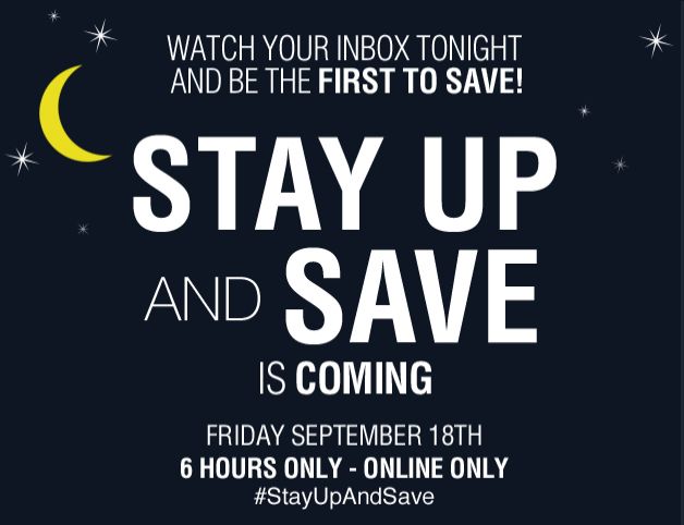 Lowe's stay up and save 今夜6小时限时特卖，满50元额外优惠10元